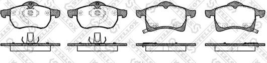 Stellox 694 002BL-SX - Тормозные колодки, дисковые, комплект autosila-amz.com