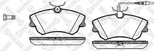 Stellox 649 002B-SX - Тормозные колодки, дисковые, комплект autosila-amz.com