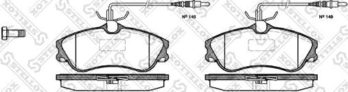 Stellox 645 004B-SX - Тормозные колодки, дисковые, комплект autosila-amz.com