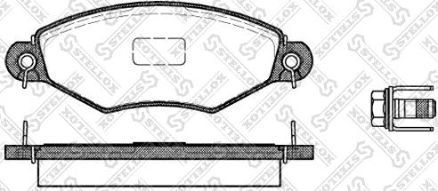 Stellox 654 010B-SX - Тормозные колодки, дисковые, комплект autosila-amz.com