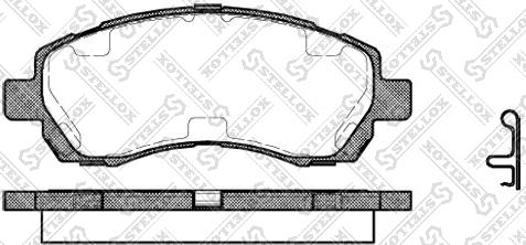 Stellox 658 002B-SX - Тормозные колодки, дисковые, комплект autosila-amz.com