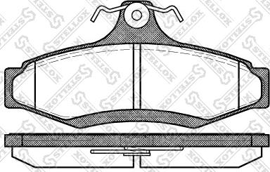 Stellox 657 010B-SX - Тормозные колодки, дисковые, комплект autosila-amz.com