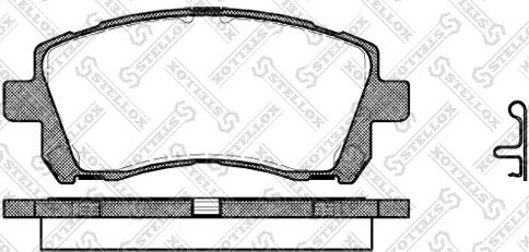 Stellox 666 002B-SX - Тормозные колодки, дисковые, комплект autosila-amz.com