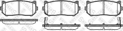 Stellox 660 002-SX - Тормозные колодки, дисковые, комплект autosila-amz.com