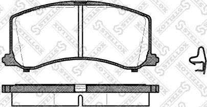 Stellox 606 002B-SX - Тормозные колодки, дисковые, комплект autosila-amz.com