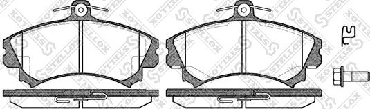 Stellox 601 002B-SX - Тормозные колодки, дисковые, комплект autosila-amz.com