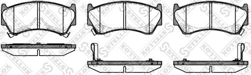 Stellox 603 012B-SX - Тормозные колодки, дисковые, комплект autosila-amz.com