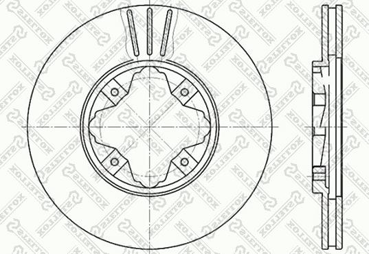 Stellox 6020-9940V-SX - Тормозной диск autosila-amz.com