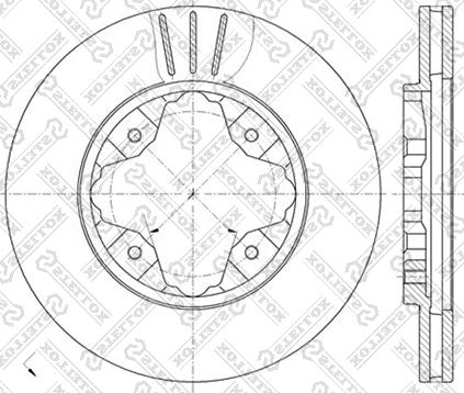 Stellox 6020-9941V-SX - Тормозной диск autosila-amz.com