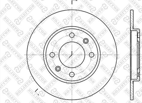 Stellox 6020-9947-SX - Тормозной диск autosila-amz.com