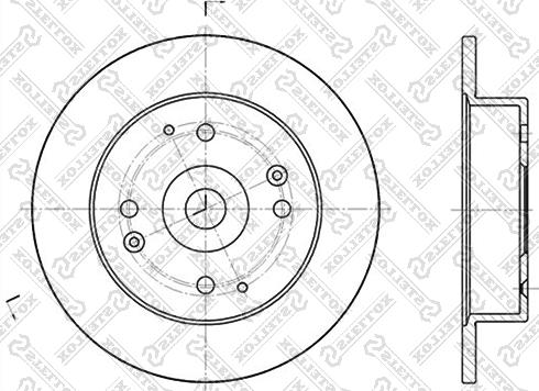 Stellox 6020-9939-SX - Тормозной диск autosila-amz.com