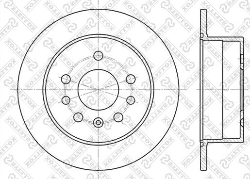 Stellox 6020-9938-SX - Тормозной диск autosila-amz.com