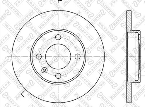 Stellox 6020-9933-SX - Тормозной диск autosila-amz.com