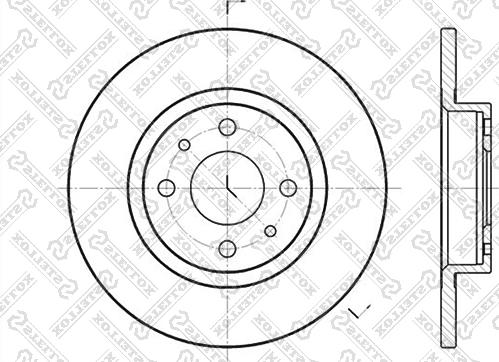 Stellox 6020-9932-SX - Тормозной диск autosila-amz.com