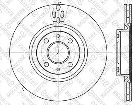 Stellox 6020-9923V-SX - Тормозной диск autosila-amz.com