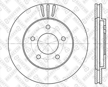 Stellox 6020-9301V-SX - Тормозной диск autosila-amz.com