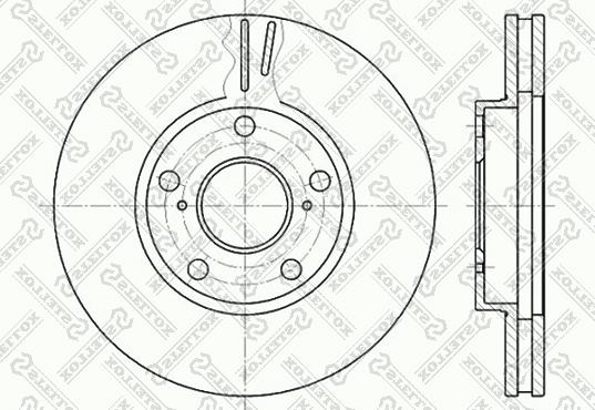 Stellox 6020-4549V-SX - Тормозной диск autosila-amz.com