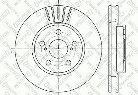 Stellox 6020-4544V-SX - Тормозной диск autosila-amz.com