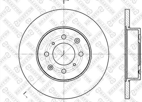 Stellox 6020-4012-SX - Тормозной диск autosila-amz.com