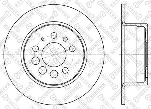 Stellox 6020-4807-SX - Тормозной диск autosila-amz.com