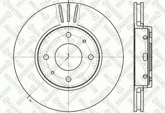 Stellox 6020-4839V-SX - Тормозной диск autosila-amz.com