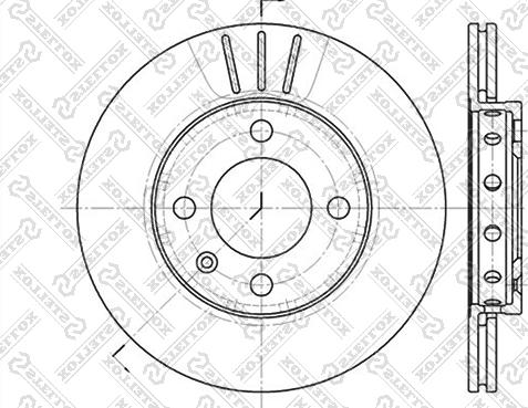 Stellox 6020-4756V-SX - Тормозной диск autosila-amz.com