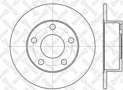 Stellox 6020-4764-SX - Тормозной диск autosila-amz.com