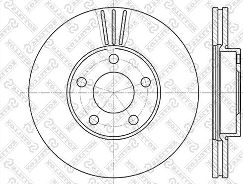 Stellox 6020-4765V-SX - Тормозной диск autosila-amz.com