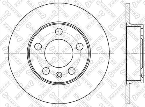 Stellox 6020-4761-SX - Тормозной диск autosila-amz.com