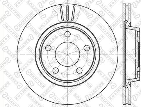 Stellox 6020-4762V-SX - Тормозной диск autosila-amz.com