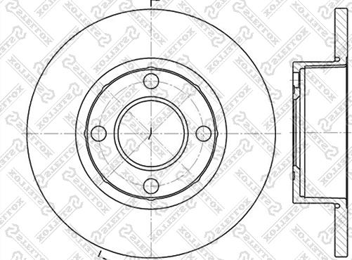 Stellox 6020-4737-SX - Тормозной диск autosila-amz.com