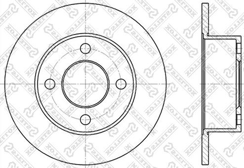 Stellox 6020-4723-SX - Тормозной диск autosila-amz.com