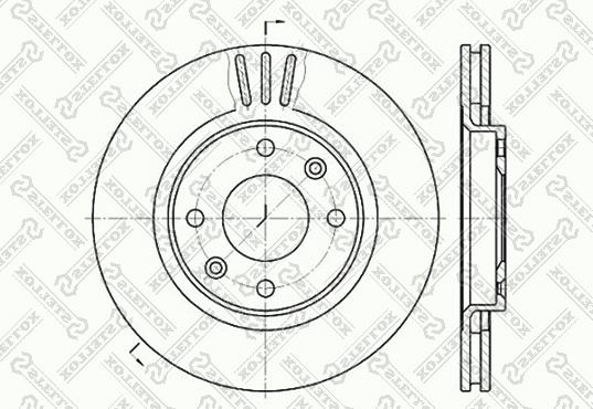 Stellox 6020-1929V-SX - Тормозной диск autosila-amz.com