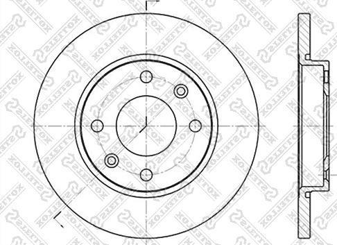 Stellox 6020-1926-SX - Тормозной диск autosila-amz.com