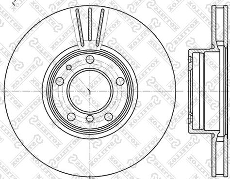 Stellox 6020-1544V-SX - Тормозной диск autosila-amz.com