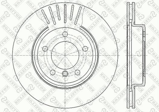 Stellox 6020-1540V-SX - Тормозной диск autosila-amz.com