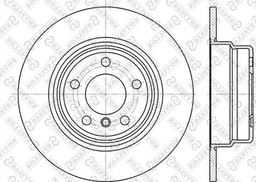 Stellox 6020-1548-SX - Тормозной диск autosila-amz.com