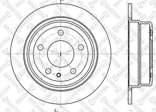 Stellox 6020-1514-SX - Тормозной диск autosila-amz.com