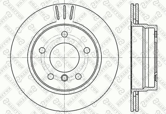 Stellox 6020-1535V-SX - Тормозной диск autosila-amz.com