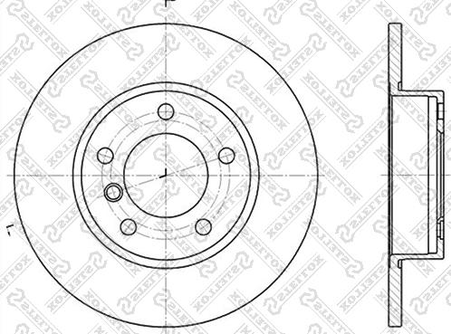 Stellox 6020-1524-SX - Тормозной диск autosila-amz.com