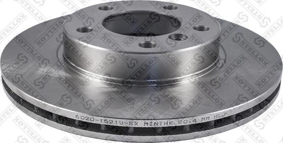 Stellox 6020-1521V-SX - Тормозной диск autosila-amz.com