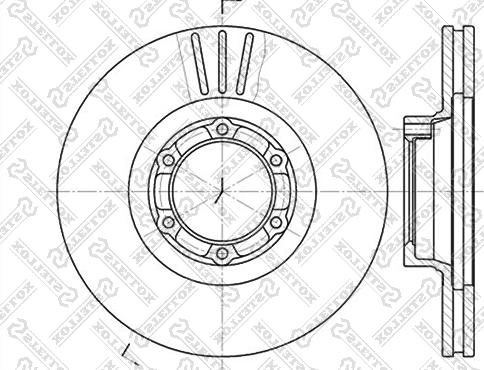 Stellox 6020-3905V-SX - Тормозной диск autosila-amz.com