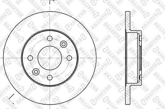 Stellox 6020-3908-SX - Тормозной диск autosila-amz.com