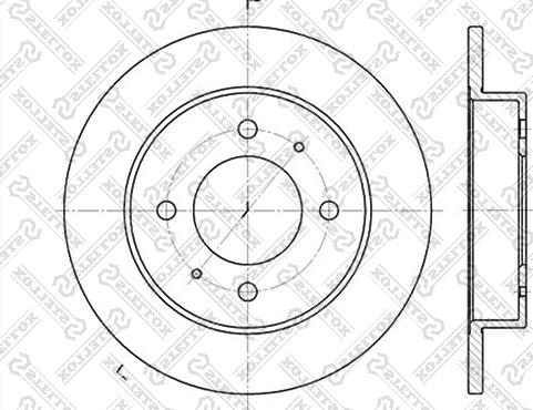 Stellox 6020-3406-SX - Тормозной диск autosila-amz.com