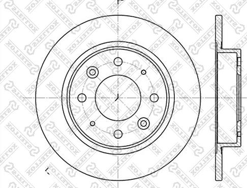 Stellox 6020-3503-SX - Тормозной диск autosila-amz.com