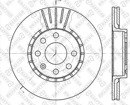 Stellox 6020-3617V-SX - Тормозной диск autosila-amz.com