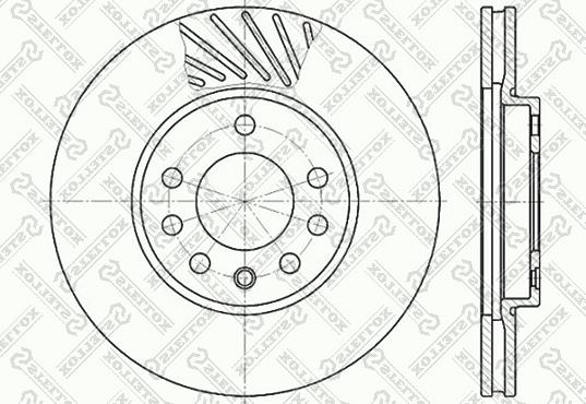 Stellox 6020-3630V-SX - Тормозной диск autosila-amz.com