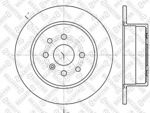 Stellox 6020-3623-SX - Тормозной диск autosila-amz.com