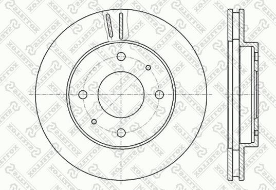 Stellox 6020-3010V-SX - Тормозной диск autosila-amz.com