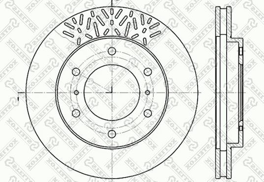 Stellox 6020-3033V-SX - Тормозной диск autosila-amz.com